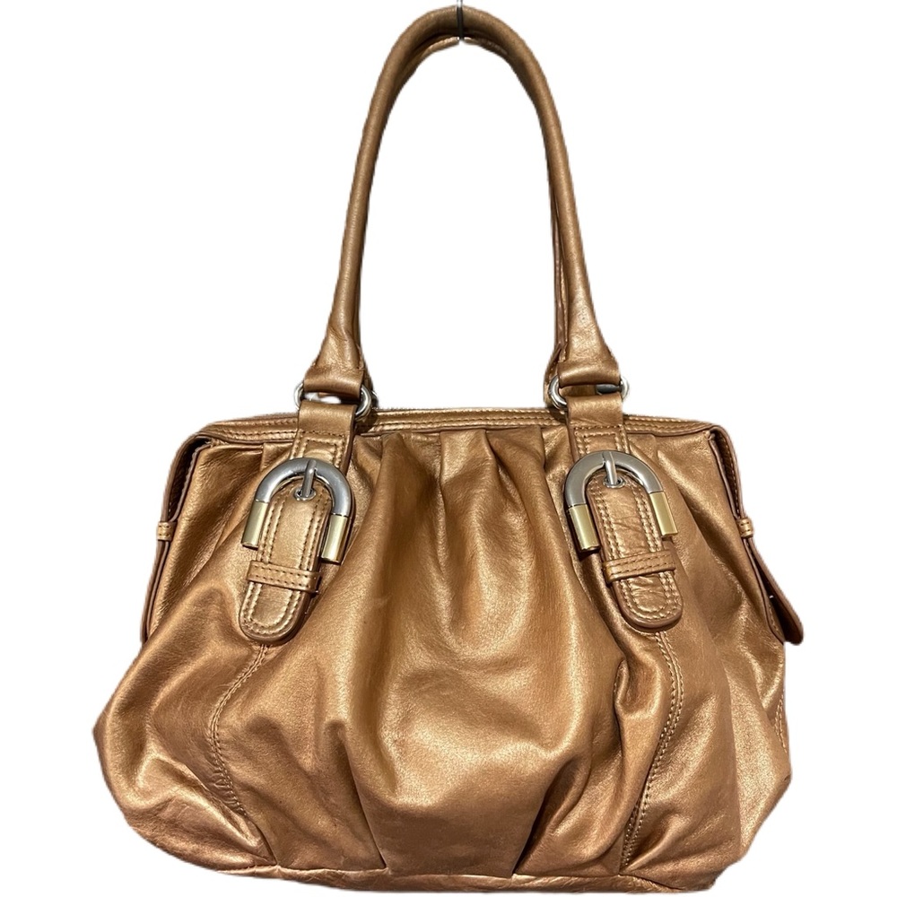 Badgley Mischka Gold Tan Elegant Shoulder Bag
